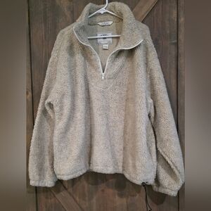 Aberdeen Collection Sherpa 3/4 Zip Oversized Unisex Size XL